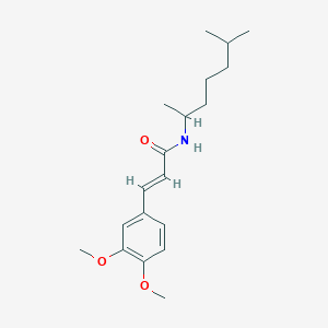 (E)-3-(3,4-DIMETHOXYPHENYL)-N-(1,5-DIMETHYLHEXYL)-2-PROPENAMIDE