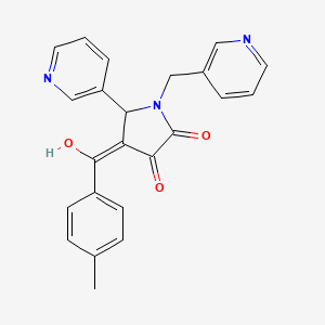 3-hydroxy-4-(4-methylbenzoyl)-5-(pyridin-3-yl)-1-[(pyridin-3-yl)methyl]-2,5-dihydro-1H-pyrrol-2-one