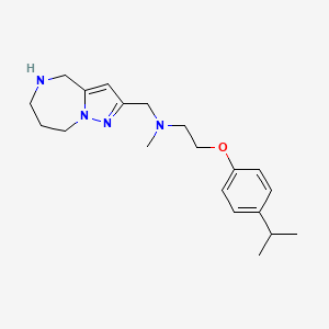 2-(4-isopropylphenoxy)-N-methyl-N-(5,6,7,8-tetrahydro-4H-pyrazolo[1,5-a][1,4]diazepin-2-ylmethyl)ethanamine