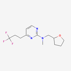 N-methyl-N-(tetrahydrofuran-2-ylmethyl)-4-(3,3,3-trifluoropropyl)pyrimidin-2-amine