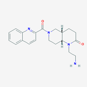 rel-(4aS,8aR)-1-(2-aminoethyl)-6-(2-quinolinylcarbonyl)octahydro-1,6-naphthyridin-2(1H)-one hydrochloride