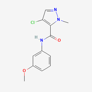 4-chloro-N-(3-methoxyphenyl)-1-methyl-1H-pyrazole-5-carboxamide