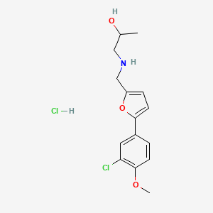 1-({[5-(3-Chloro-4-methoxyphenyl)-2-furyl]methyl}amino)propan-2-ol