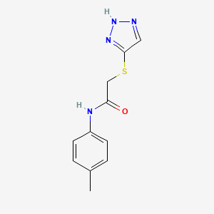 N-(4-methylphenyl)-2-(1H-1,2,3-triazol-5-ylthio)acetamide