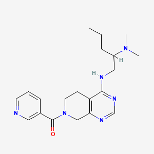 N~2~,N~2~-dimethyl-N~1~-[7-(pyridin-3-ylcarbonyl)-5,6,7,8-tetrahydropyrido[3,4-d]pyrimidin-4-yl]pentane-1,2-diamine