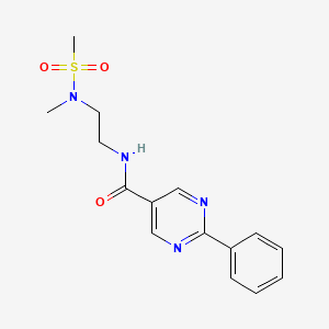 N-{2-[methyl(methylsulfonyl)amino]ethyl}-2-phenylpyrimidine-5-carboxamide