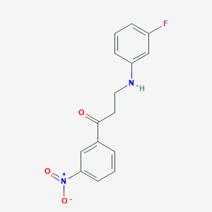 3-[(3-fluorophenyl)amino]-1-(3-nitrophenyl)propan-1-one