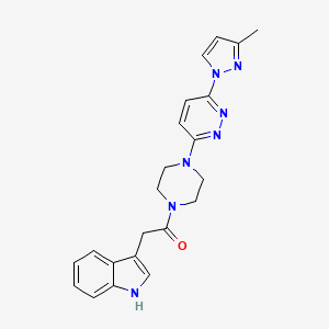 3-(2-{4-[6-(3-methyl-1H-pyrazol-1-yl)-3-pyridazinyl]-1-piperazinyl}-2-oxoethyl)-1H-indole