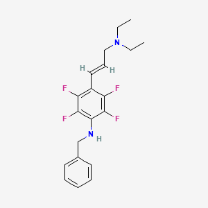 N-benzyl-4-[(E)-3-(diethylamino)prop-1-enyl]-2,3,5,6-tetrafluoroaniline