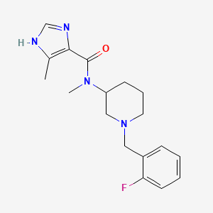 N-[1-(2-fluorobenzyl)-3-piperidinyl]-N,4-dimethyl-1H-imidazole-5-carboxamide