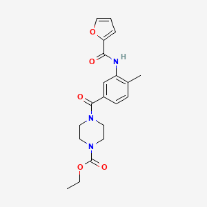 ethyl 4-[3-(2-furoylamino)-4-methylbenzoyl]-1-piperazinecarboxylate