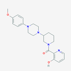 2-({3-[4-(4-methoxyphenyl)-1-piperazinyl]-1-piperidinyl}carbonyl)-3-pyridinol