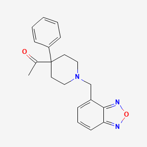 1-[1-(2,1,3-benzoxadiazol-4-ylmethyl)-4-phenyl-4-piperidinyl]ethanone