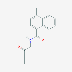 N-(3,3-dimethyl-2-oxobutyl)-4-methyl-1-naphthamide