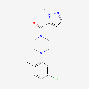 [4-(5-CHLORO-2-METHYLPHENYL)PIPERAZINO](1-METHYL-1H-PYRAZOL-5-YL)METHANONE