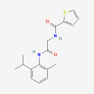 molecular formula C17H20N2O2S B5290651 N-[2-(2-methyl-6-propan-2-ylanilino)-2-oxoethyl]thiophene-2-carboxamide 