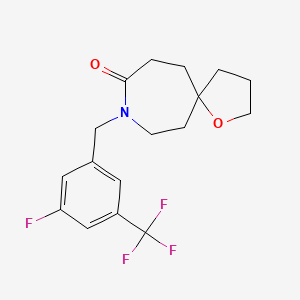 8-[3-fluoro-5-(trifluoromethyl)benzyl]-1-oxa-8-azaspiro[4.6]undecan-9-one