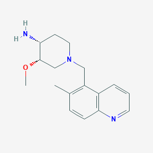 (3S,4R)-3-methoxy-1-[(6-methylquinolin-5-yl)methyl]piperidin-4-amine