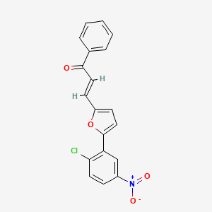 3-[5-(2-chloro-5-nitrophenyl)-2-furyl]-1-phenyl-2-propen-1-one