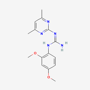 N-(2,4-dimethoxyphenyl)-N'-(4,6-dimethyl-2-pyrimidinyl)guanidine