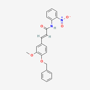 3-[4-(benzyloxy)-3-methoxyphenyl]-N-(2-nitrophenyl)acrylamide