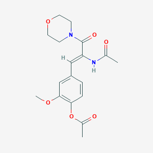 4-[2-(acetylamino)-3-(4-morpholinyl)-3-oxo-1-propen-1-yl]-2-methoxyphenyl acetate