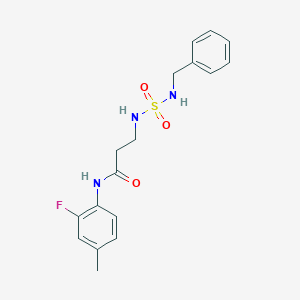 N~3~-[(benzylamino)sulfonyl]-N~1~-(2-fluoro-4-methylphenyl)-beta-alaninamide