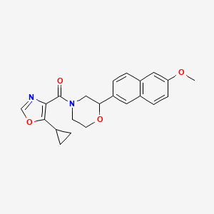 4-[(5-cyclopropyl-1,3-oxazol-4-yl)carbonyl]-2-(6-methoxy-2-naphthyl)morpholine