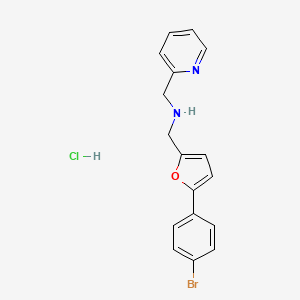 {[5-(4-bromophenyl)-2-furyl]methyl}(2-pyridinylmethyl)amine hydrochloride