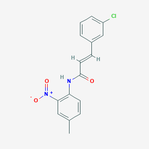 (2E)-3-(3-chlorophenyl)-N-(4-methyl-2-nitrophenyl)prop-2-enamide