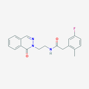 2-(5-fluoro-2-methylphenyl)-N-[2-(1-oxophthalazin-2(1H)-yl)ethyl]acetamide