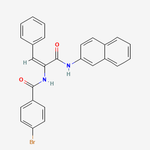 4-bromo-N-{1-[(2-naphthylamino)carbonyl]-2-phenylvinyl}benzamide