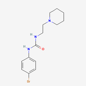 N-(4-bromophenyl)-N'-[2-(1-piperidinyl)ethyl]urea