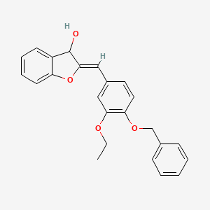 2-[4-(benzyloxy)-3-ethoxybenzylidene]-2,3-dihydro-1-benzofuran-3-ol