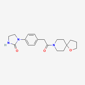 1-{4-[2-(1-oxa-8-azaspiro[4.5]dec-8-yl)-2-oxoethyl]phenyl}-2-imidazolidinone