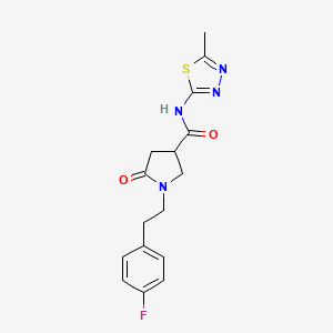 1-[2-(4-fluorophenyl)ethyl]-N-(5-methyl-1,3,4-thiadiazol-2-yl)-5-oxopyrrolidine-3-carboxamide