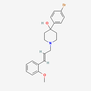 4-(4-bromophenyl)-1-[3-(2-methoxyphenyl)-2-propen-1-yl]-4-piperidinol