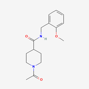 1-acetyl-N-(2-methoxybenzyl)-4-piperidinecarboxamide