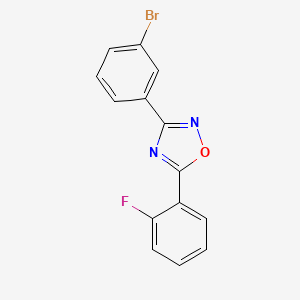 3-(3-bromophenyl)-5-(2-fluorophenyl)-1,2,4-oxadiazole