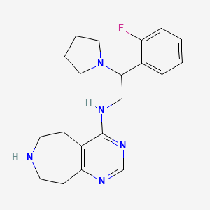 N-[2-(2-fluorophenyl)-2-(1-pyrrolidinyl)ethyl]-6,7,8,9-tetrahydro-5H-pyrimido[4,5-d]azepin-4-amine dihydrochloride