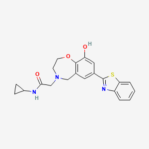 2-[7-(1,3-benzothiazol-2-yl)-9-hydroxy-2,3-dihydro-1,4-benzoxazepin-4(5H)-yl]-N-cyclopropylacetamide