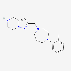 2-{[4-(2-methylphenyl)-1,4-diazepan-1-yl]methyl}-4,5,6,7-tetrahydropyrazolo[1,5-a]pyrazine dihydrochloride