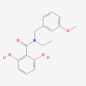 N-ethyl-2,6-dihydroxy-N-(3-methoxybenzyl)benzamide