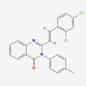 2-[2-(2,4-dichlorophenyl)vinyl]-3-(4-methylphenyl)-4(3H)-quinazolinone