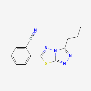 2-(3-propyl[1,2,4]triazolo[3,4-b][1,3,4]thiadiazol-6-yl)benzonitrile