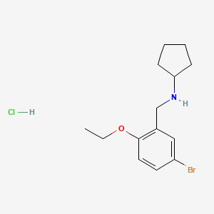 molecular formula C14H21BrClNO B5291111 N-(5-bromo-2-ethoxybenzyl)cyclopentanamine hydrochloride 
