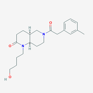 (4aS*,8aR*)-1-(4-hydroxybutyl)-6-[(3-methylphenyl)acetyl]octahydro-1,6-naphthyridin-2(1H)-one