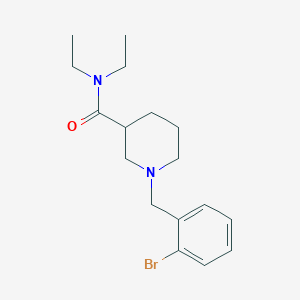 molecular formula C17H25BrN2O B5291130 1-(2-bromobenzyl)-N,N-diethyl-3-piperidinecarboxamide 