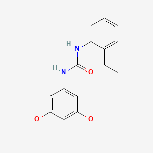 molecular formula C17H20N2O3 B5291133 N-(3,5-dimethoxyphenyl)-N'-(2-ethylphenyl)urea 