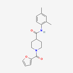 molecular formula C19H22N2O3 B5291153 N-(2,4-dimethylphenyl)-1-(2-furoyl)piperidine-4-carboxamide 
